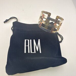 RLM Studio Robert Lee Morris Bracelet Cuff Sterling Silver Copper Brass Woven